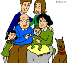 Dibujo Familia pintado por familia1