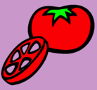 Dibujo Tomate pintado por peq1ue