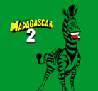 Dibujo Madagascar 2 Marty pintado por iiiiiiiiiiii