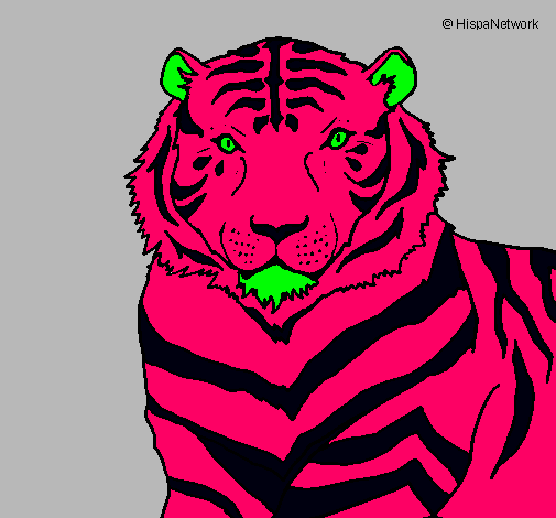 Dibujo Tigre pintado por dianaeliza
