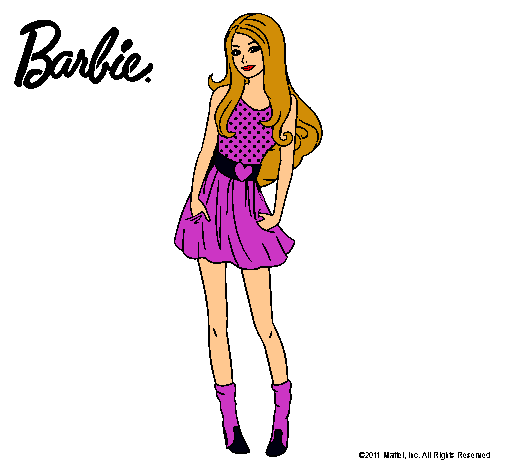 Dibujo Barbie veraniega pintado por  Periitha