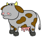 Dibujo Vaca pensativa pintado por chiqui-mon