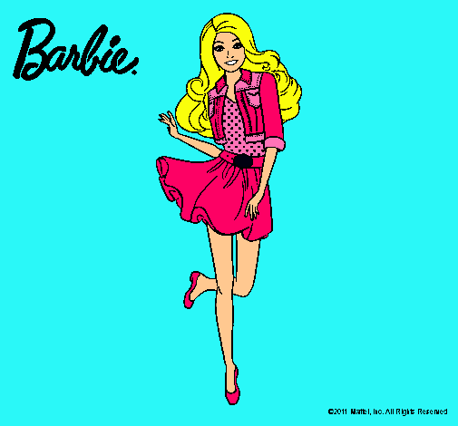 Dibujo Barbie informal pintado por esrefy