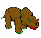 Dibujo Triceratops II pintado por HGGFGFGRGGFG