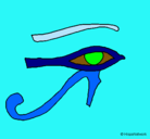 Dibujo Ojo Horus pintado por juanito152