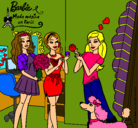 Dibujo Barbie de compras con sus amigas pintado por eilynsita1