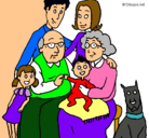 Dibujo Familia pintado por londo