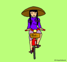 Dibujo China en bicicleta pintado por Olgasummer