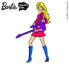 Dibujo Barbie la rockera pintado por angelam