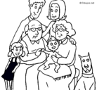 Dibujo Familia pintado por jolooooooooo