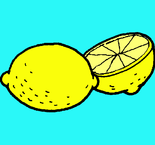 Dibujo limón pintado por Briisita