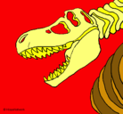 Dibujo Esqueleto tiranosaurio rex pintado por ljuoh