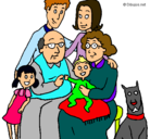 Dibujo Familia pintado por rojassofi