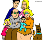 Dibujo Familia pintado por reynyss