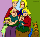 Dibujo Familia pintado por DESCHI