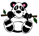 Dibujo Oso panda pintado por jjjjjjjjjjjj