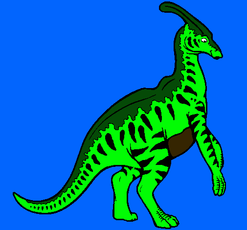 Parasaurolofus con rayas