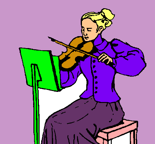 Dama violinista