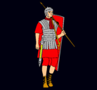 Dibujo Soldado romano pintado por SPARTANOh