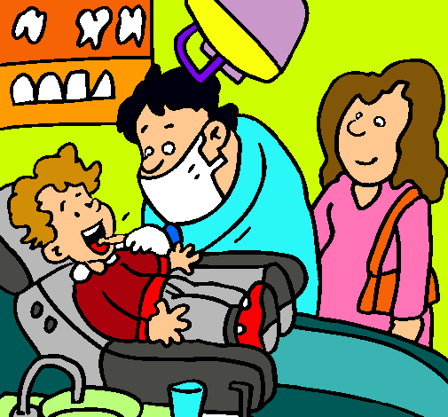 Niño en el dentista