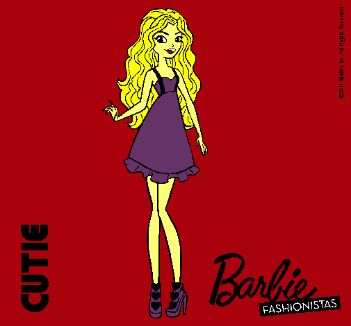 Dibujo Barbie Fashionista 3 pintado por zayuri