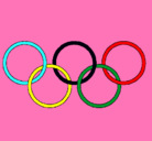 Dibujo Anillas de los juegos olimpícos pintado por sarisofi