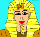 Dibujo Tutankamon pintado por Byron