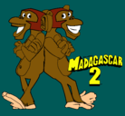 Dibujo Madagascar 2 Manson y Phil 2 pintado por 4353025