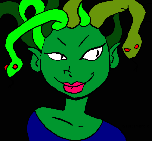 Mujer medusa