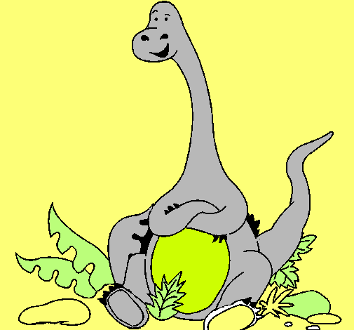 Diplodocus sentado