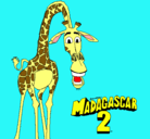 Dibujo Madagascar 2 Melman pintado por makonevi