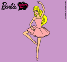 Dibujo Barbie bailarina de ballet pintado por guarda