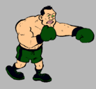Dibujo Boxeador pintado por kingboxing5