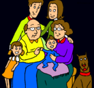 Dibujo Familia pintado por josemoreno