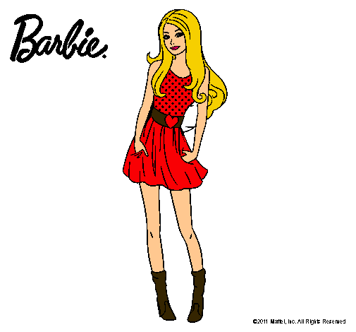 Dibujo Barbie veraniega pintado por anddy