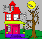 Dibujo Casa fantansma pintado por sebhitta
