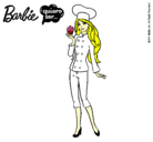 Dibujo Barbie de chef pintado por luna10