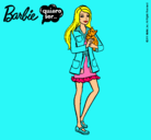 Dibujo Barbie con un gatito pintado por ashleyp