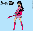 Dibujo Barbie la rockera pintado por rania