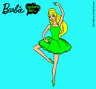 Dibujo Barbie bailarina de ballet pintado por barbae