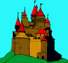 Dibujo Castillo medieval pintado por furlan