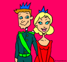 Dibujo Príncipe y princesa pintado por sjioio