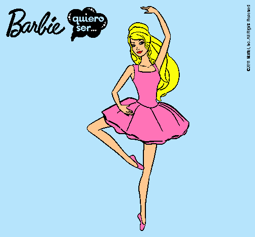 Dibujo Barbie bailarina de ballet pintado por Desiree14