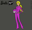 Dibujo Barbie piloto de motos pintado por  Periitha