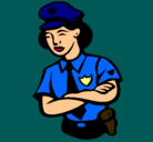 Dibujo Mujer policía pintado por yasmine