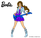 Dibujo Barbie guitarrista pintado por maaria