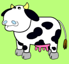 Dibujo Vaca pensativa pintado por Punky