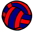 Dibujo Pelota de voleibol pintado por chrstian