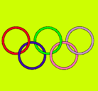 Dibujo Anillas de los juegos olimpícos pintado por CAMILA_CUEVA