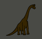 Dibujo Braquiosaurio pintado por beilin